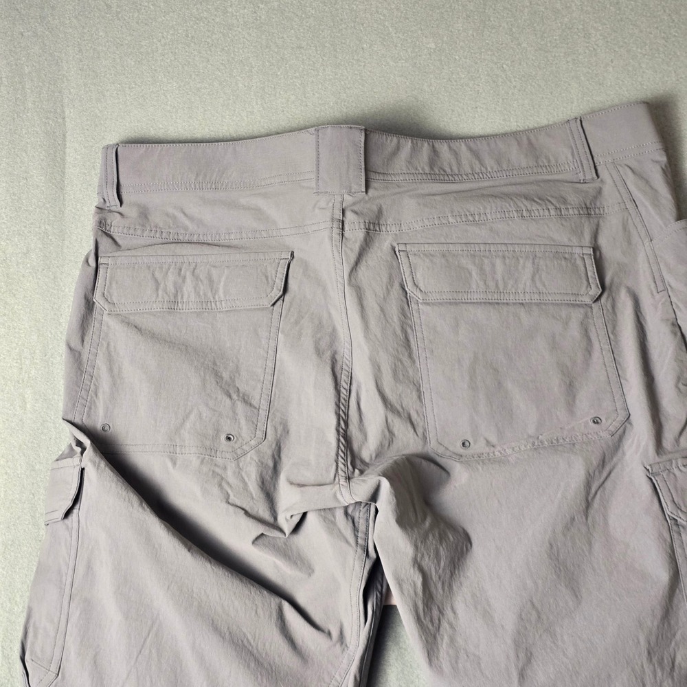 AFTCO Mens Gray Fishing Cargo Pants Size 40 Nylon Spandex Outdoor Hiking Pockets - Picture 11 of 12
